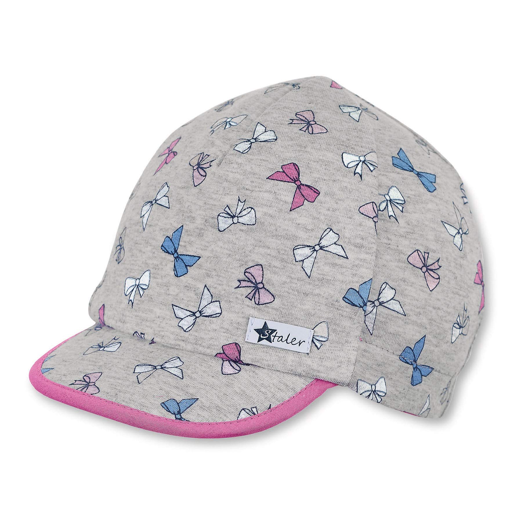 Sterntaler Baby Girls' Schirmmütze Hat, Grey (Silber 513), 45