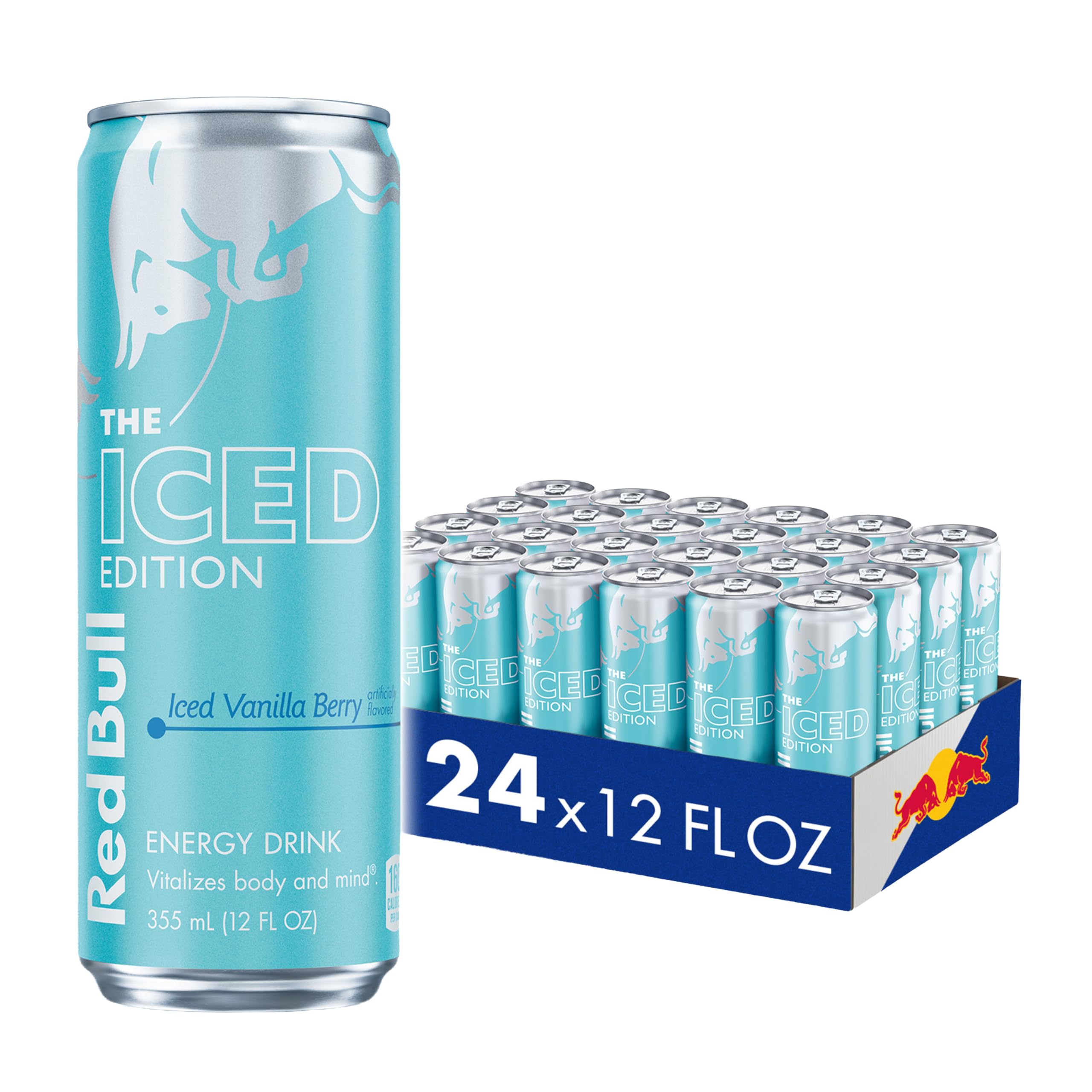 View 1 of ***MISSING 1 CAN***
Red Bull Iced Vanilla Berry Energy Drink, with 114mg Caffeine plus Taurine & B Vitamins, 12 Fl Oz, Pack of 24 Cans