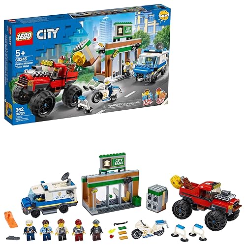 LEGO City Police Monster Truck Heist 60245 Police Toy, Cool