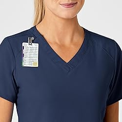 WonderWink Womens Stylized V-Neck Top Medical