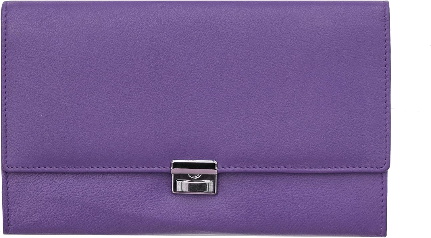 Prime Hide Purple Leather Travel Planner - Wallet Purse RFID Blocking, 21.5 x 12.5 cm - Image 3