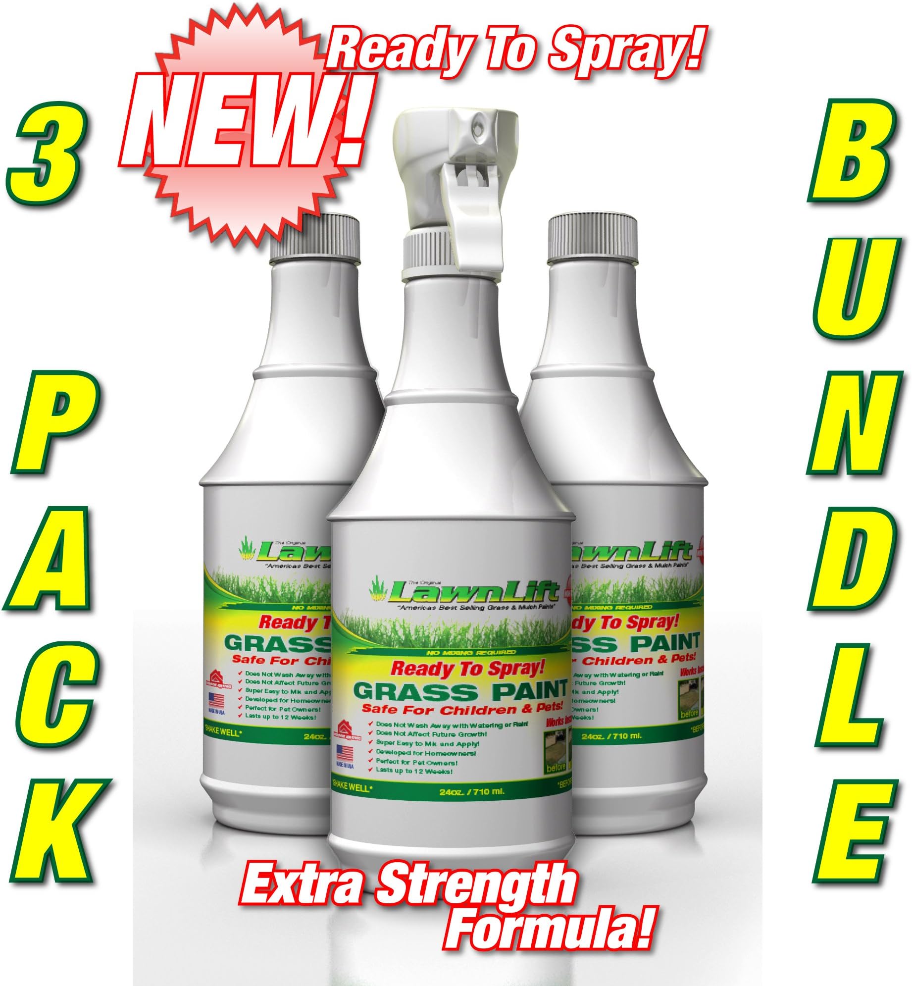 LawnLiftNew 32oz. Pre-Mixed Ready to Spray Bottle (3 Pack Bundle)