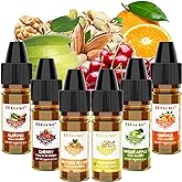 Food Flavoring Oil - Concentrated Candy Flavors, 6 Liquid Lip Gloss Flavoring Oil, Almond Butter Pecan Pistachio Flavor Oil f