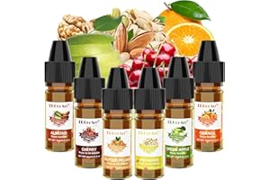 Food Flavoring Oil - Concentrated Candy Flavors, 6 Liquid Lip Gloss Flavoring Oil, Almond Butter Pecan Pistachio Flavor Oil f