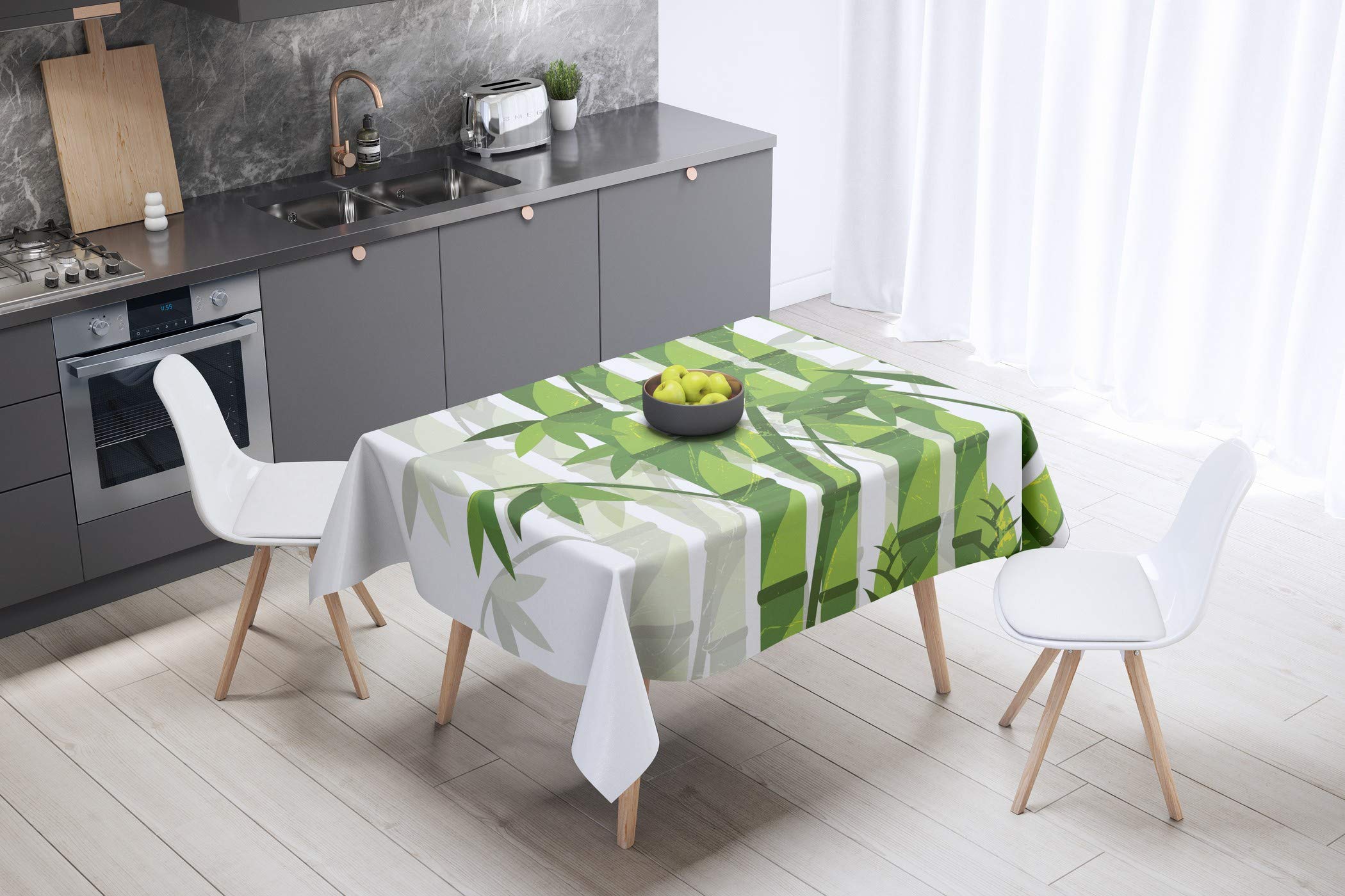 Bonamaison Kitchen Decoration, Tablecloth, 140cm x 140cm - Designed and Manufactured in Turkey