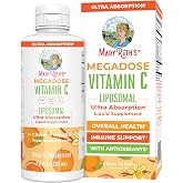 MaryRuth's Megadose Liquid Vitamin C 500mg Liposomal, Vegan, 30 Servings | Ultra Absorption, Immunity Supplement, Antioxidant, Collagen Formation, Vegan