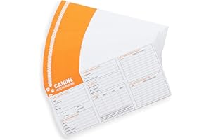 Good|Harbor® Pet Supplies | (50 Pack) Premium Canine Health Record 6x4 Inch Booklets | Dog Vaccines Large Records - Puppy Shot Vaccination Brochure