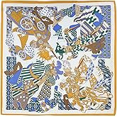 Julunar Silk Like Head Scarf for Women - Satin Large Hair Scarves - 35" Square Silk Hair Wrap for Sleeping with Gift Packed