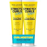 Marc Anthony StrictlyCurls 3X Moisture Curly Hair Shampoo &amp; Conditioner Set | Frizz Taming Curl Defining &amp; Moisturizing Shampoo &amp; Conditioner - Shea Butter &amp; Coconut for Dry Damaged Hair - Sulfate Free