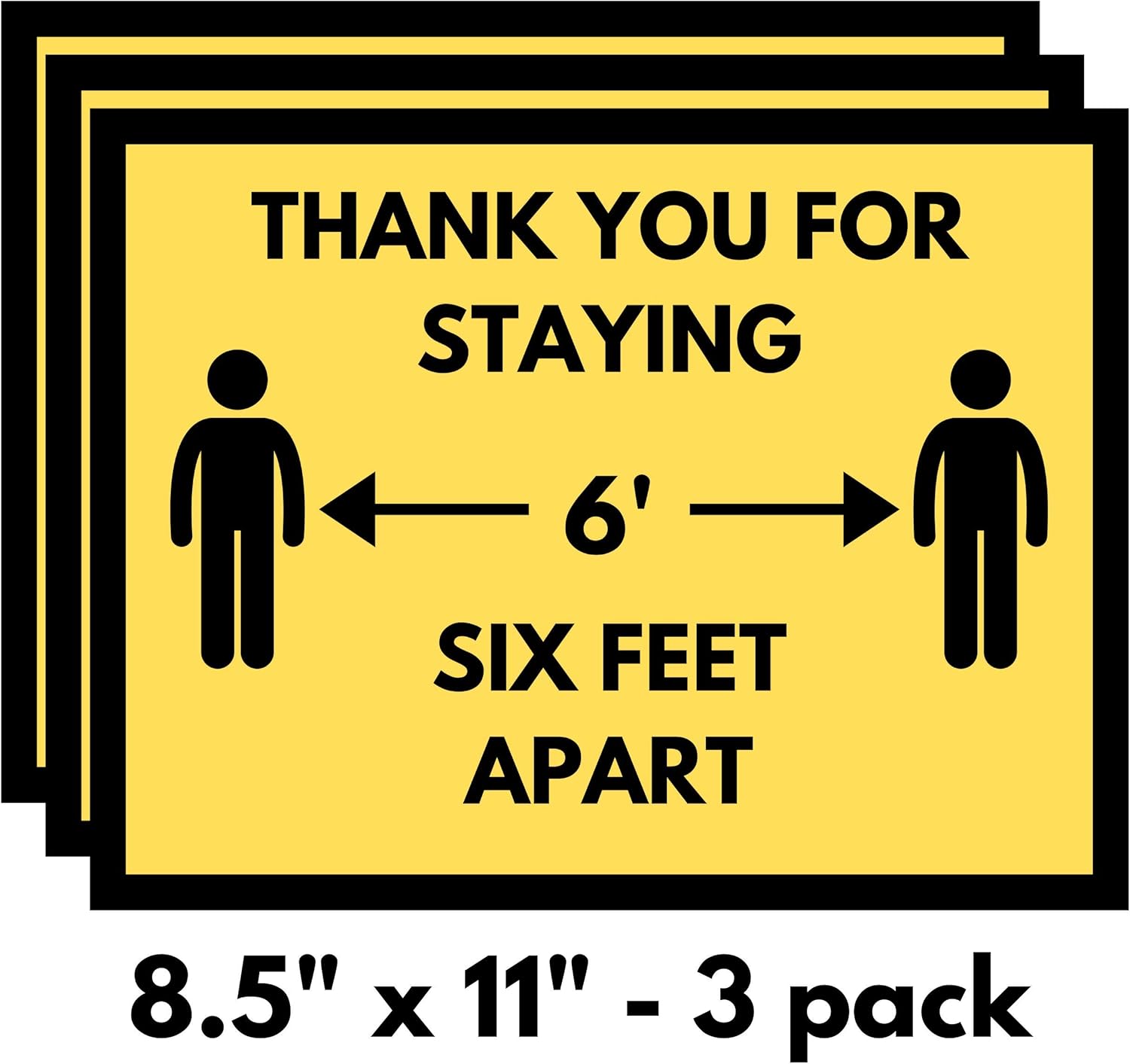 "Thank You for Staying Six Feet Apart" Friendly Social