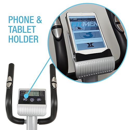 EFITMENT Magnetic Elliptical Machine Trainer w/LCD Monitor and