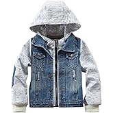 Boys' Denim Jacket Outerwear, 12M-14 Years