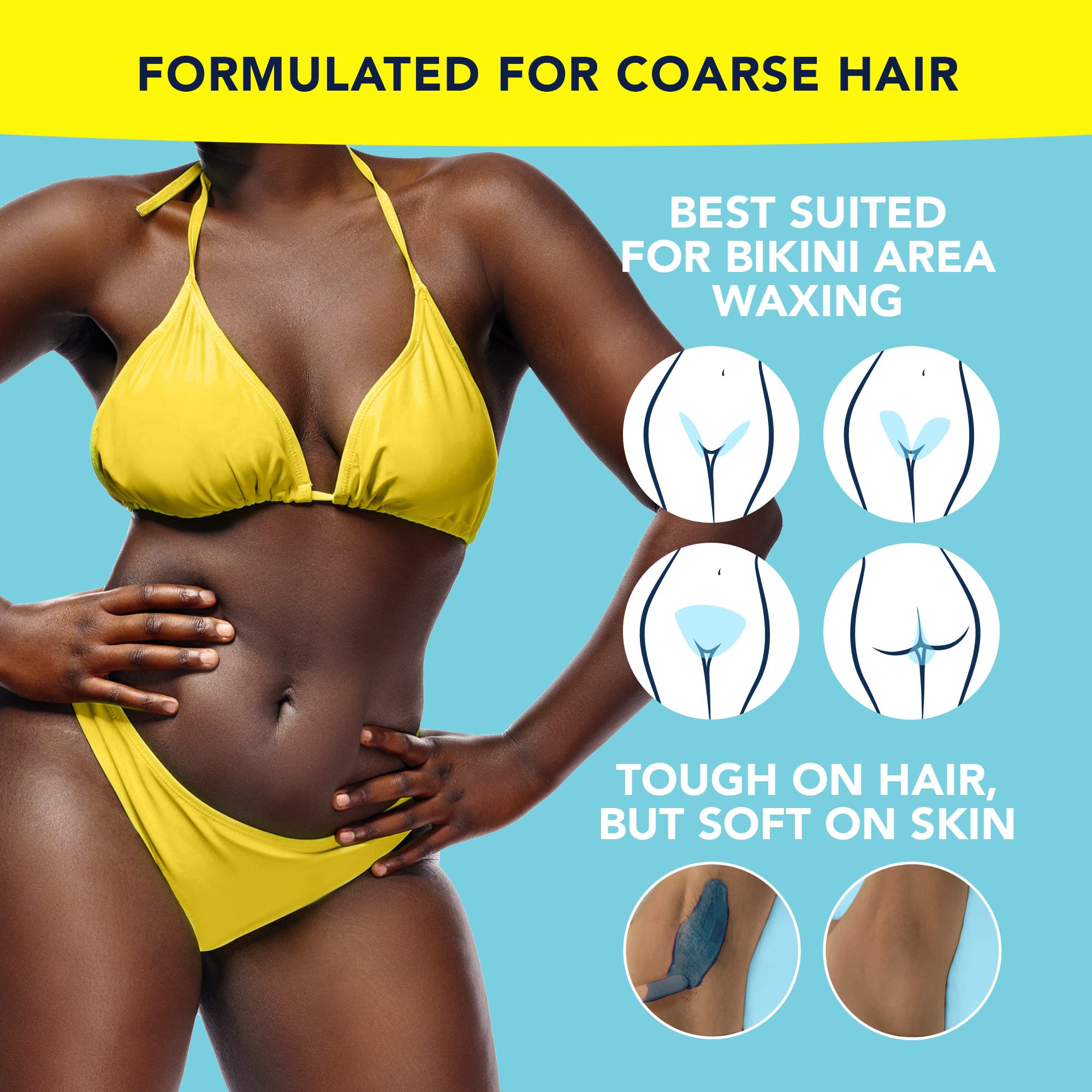 Bikini Star 1.2lb Hard wax beads with Pre & After spray - For sensitive skin - Up to 50 waxes