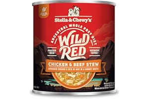 Stella & Chewy's Wild Red Wet Dog Food - High Protein Chicken & Beef Stew - Grain-Free Premium Recipe with 96% Animal Protein - Perfect for Picky Eaters, 10 oz, Pack of 6
