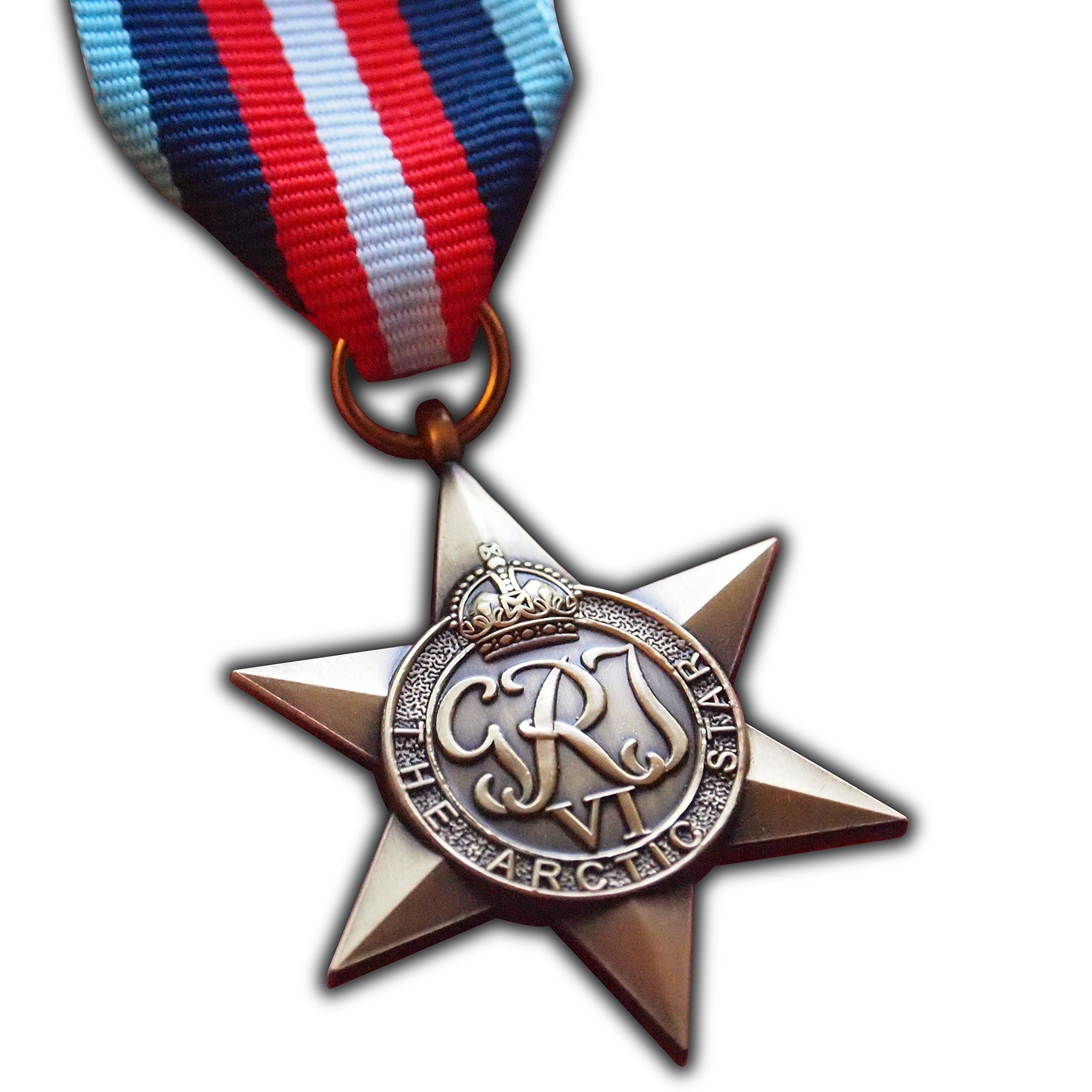 Trikoty The Arctic Star Military Medal WW2 Commonwealth British Military Award For | Army | Navy | RAF | REPLICA George VI Arctic Convoy Operations