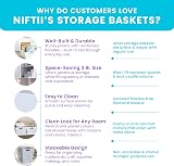 Niftii 5-Pack Plastic Storage Baskets 3.9L Lightweight with Handles 17x25x11cm view 8