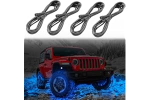 OHMU 10FT 4Pin Extension Wire Cable for LED Rock Lights,Whip Lights,Whips and Rocks Cambo Connection Kits(4 Packs)