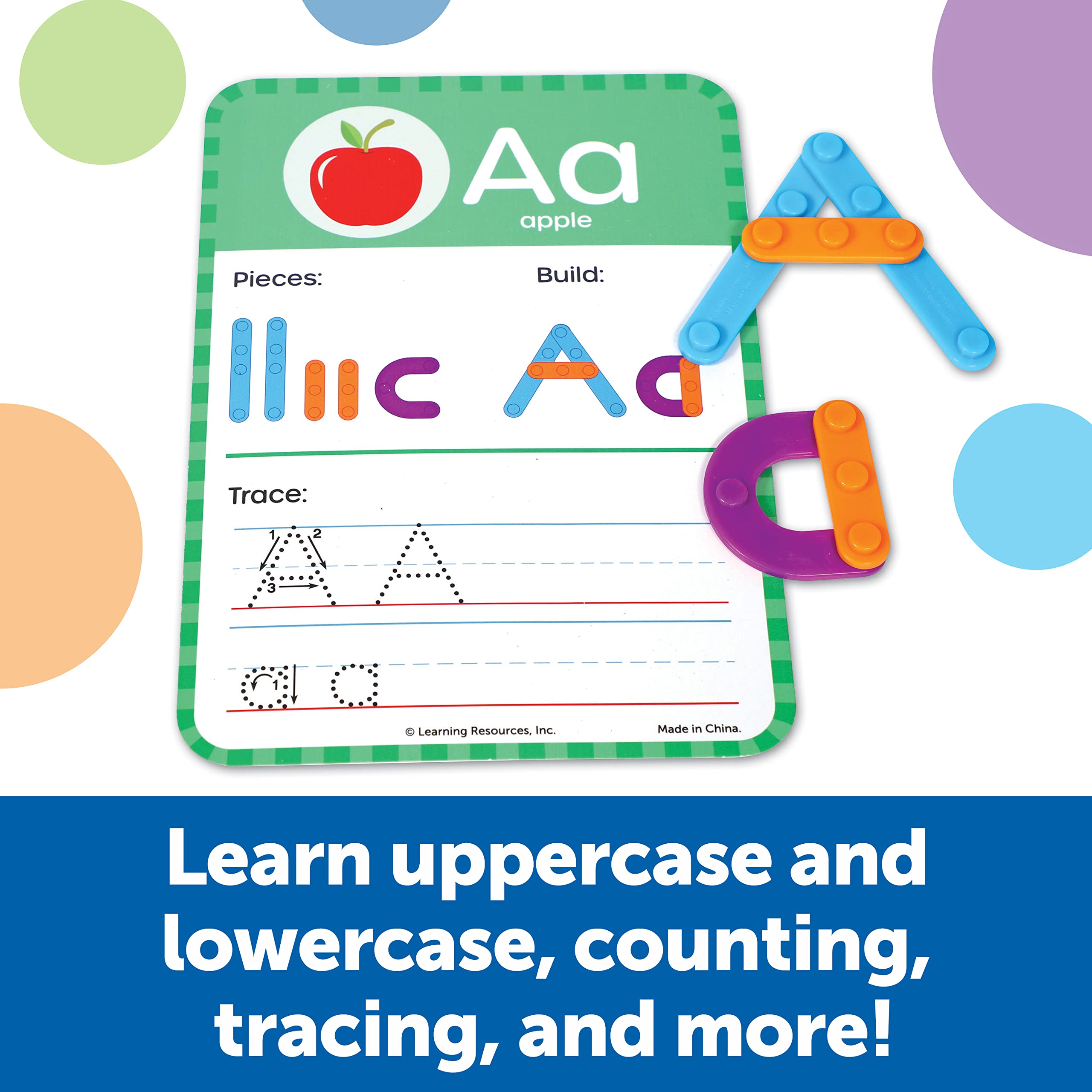 Learning Resources Skill Builders! Kindergarten Letter & Number Maker - 60 Pieces, Ages 6+ Kindergartner Learning Materials, Homeschool and Classroom Supplies, Math Games for Kids