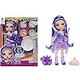 Rainbow High Rainbow Shimmers with Slime – Violet, Purple 11” Fashion Doll, Create a Rainbow Doll, Slime Kit, Pet Squirrel, K