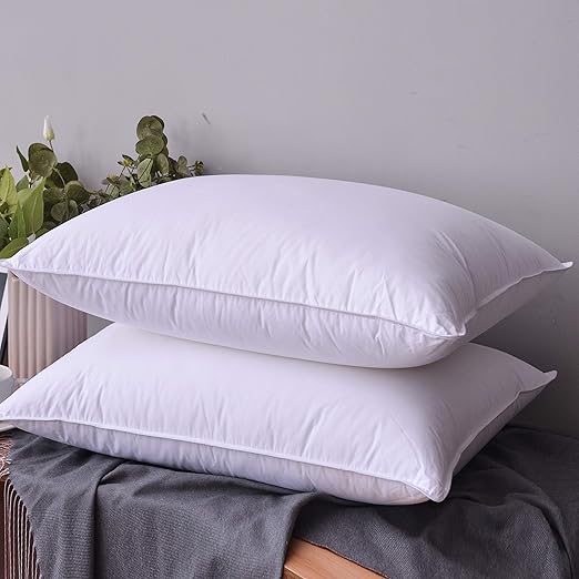 Amazon Com Homtyler Natural White Goose Down Feather Pillow