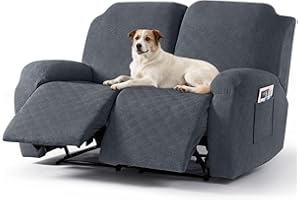 Timeles Recliner Covers Recliner Loveseat Covers Reclining Couch Covers Sofa Slipcovers Stretch Soft Washable (Two-Seater, Sl