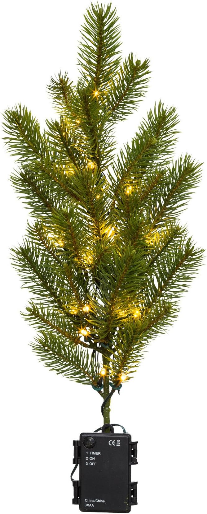 Artificial fir branch 60 cm 20 LED Battery Powered