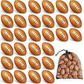 Zhanmai 40 Packs 1.4 Inch Mini Foam Football Bulk Small Stress Ball Sports Miniature Ball for Football Valentines Gift Party Favors Supplies Centerpiece Goodie Bag