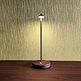 eypid Cordless Table Lamps,Rechargeable Led Touch Bar Lamp, Portable Battery Desk Lamp,2 Level Brightness Dimmable Night Light,Minimalist Design, for Living Room/Restaurant/Couple Dinner/(Rust)