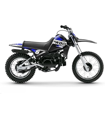 Kalair GFX Graphics Kit For Yamaha PW80 (1990-2008) Turbo Series Blue 16 Mil-Dirt Bike Custom Racing Graphics Decals Stickers Kit, No-plastics