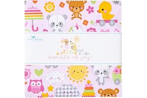 RILEY BLAKE DESIGNS Bundle of Joy Riley Blake 5-inch Stacker, 42 Precut Fabric Quilt Squares by Doodlebug Design Inc.