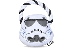 MARVEL Star Wars for Pets Stormtrooper Rope Ring with Plush Head Dog Toy | Stormtrooper Chew Toy for Dogs | Star Wars Dog Toys, Dog Tug Toys, Tug of War Dog Chew Toys (FF19199)