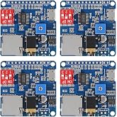 Diann 4pcs MP3 Voice Playback Module DY-SV5W Player Music Voice Board IO Trigger UART Serial Adapter Control Playback Module Sound Board Amplifier Board Support 32G Card
