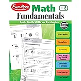 Evan-Moor Math Fundamentals Workbook, Teacher Reproducibles, 224 Pages, Grade 3