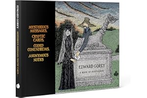 Edward Gorey Mysterious Messages Cryptic Cards Coded Conundrums Anonymous Notes Book of Postcards Aa649