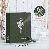 Lanpn Photo Album 3.5x5 50 Pics Twin Pack Linen Green 9x13cm Top Loading view 2