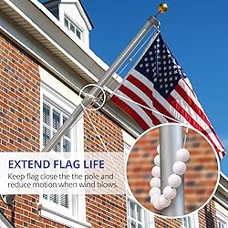 Anley Authentic Beaded Flag Retainer Ring for Both