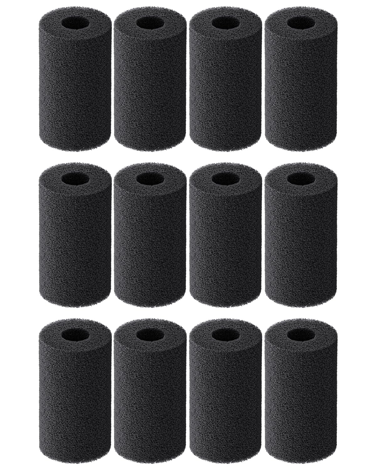 Photo 1 of Pawfly 12 Pack Pre-Filter Sponge, Aquarium Filter Sponge 0.8" Intake Sponge Foam Roll for Small Fish Shrimp Fry Fish Tank Covers Accessories