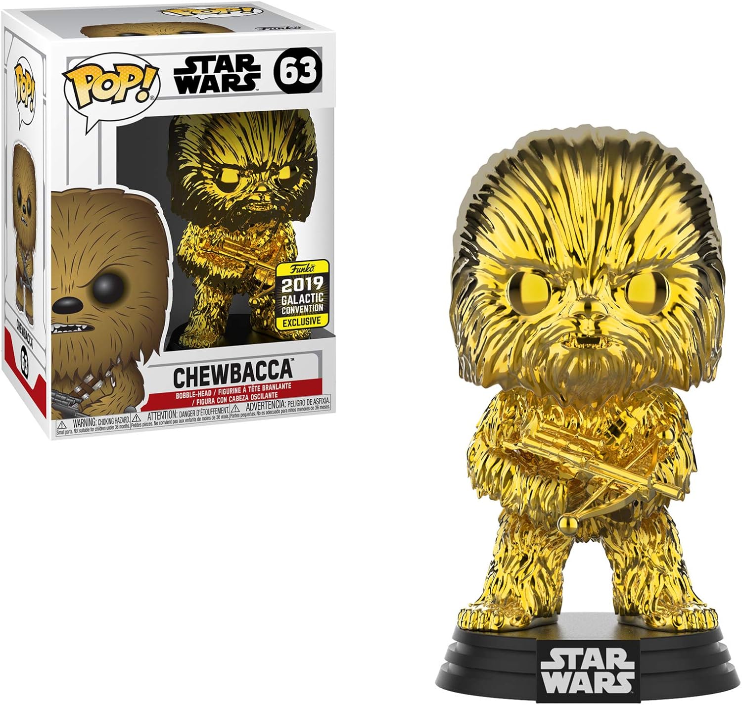 funko pop chewbacca gold