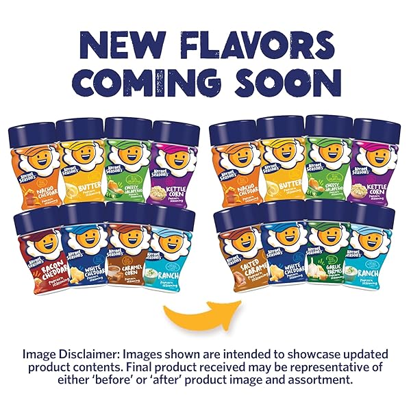 KERNEL SEASON’S POPCORN SEASONING MINI JARS VARIETY PACK, 0.9 OUNCE (PACK OF 8)