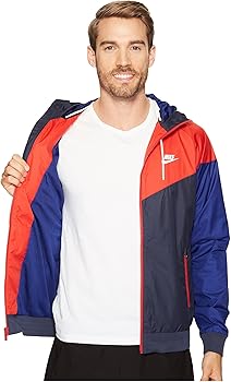 nike windrunner obsidian & university red