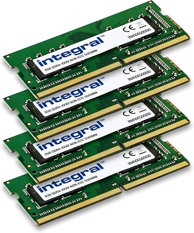 Integral 4-Pack 8GB DDR4 SODIMM RAM 3200MHz Laptop Memory Module