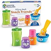 Learning Resources Helping Hands Snack Friends - 7 Pieces, Age 3+ Toddler Toys, Fine Motor Fun, Preschool, Fine Motor Skills, Toddler Activities