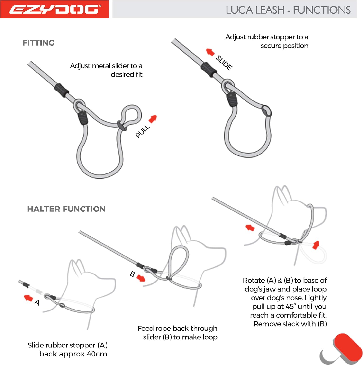 Luca rope leash Clearance