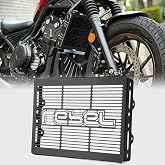 WOOGA Motorcycle Black Radiator Guard Protector Grille Grill Cover Shrouds Cooler Protector fit for HO&amp;N&amp;DA CMX 500 Rebel CMX 250 CMX 300 Accessories 2017 2018 2019 2020 2021 2022 2023 2024 2025
