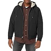Lucky Brand Men's Bomber Jacket with Faux Sherpa Lined Hood