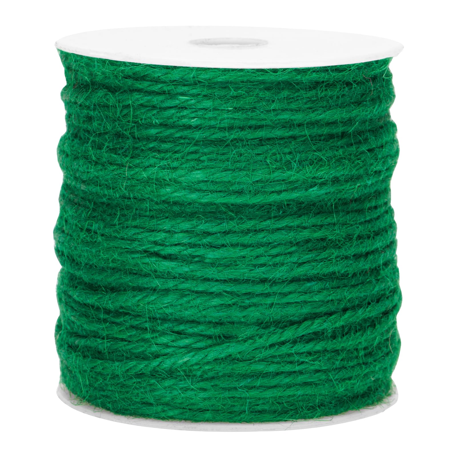 KINGLAKE 100m Green Garden Twine String, 3mm Jute Twine Craft String for Crafts, Gardening, Gift Wrapping, Packing, Christmas Decoration