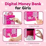 Style Girlz Digital Money Box for Girls - Electronic Piggy Bank with Password view 4