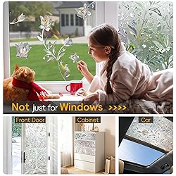 Rainbow Window Privacy Film Decorative, Stained