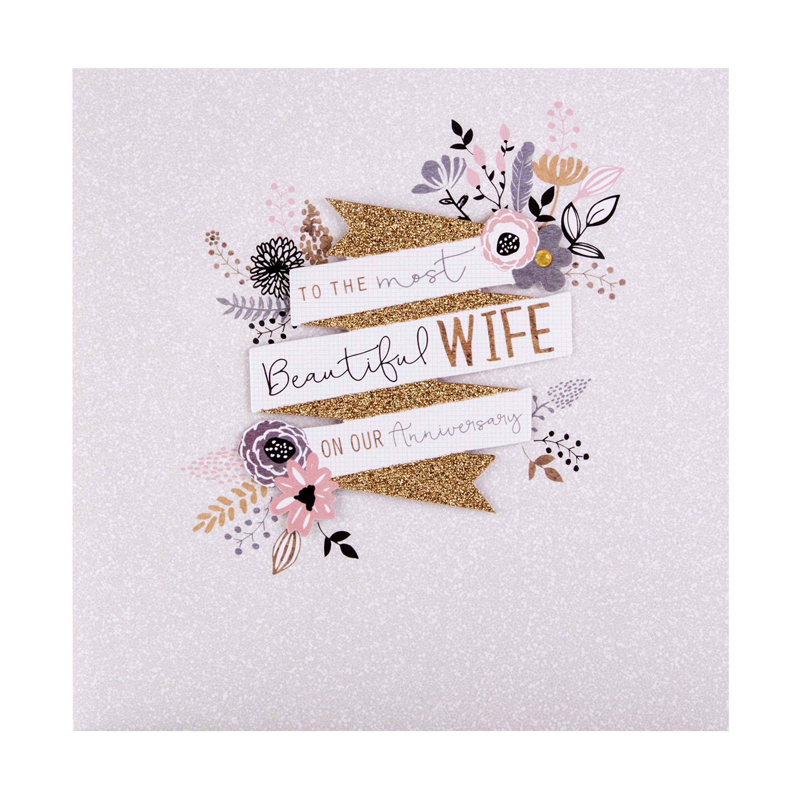 Hallmark Anniversary Card for Wife - 3D Banner Design