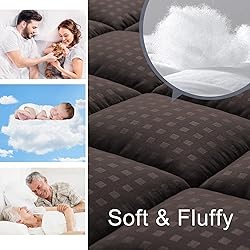 HYLEORY Twin Mattress Pad Quilted Fitted Mattress
